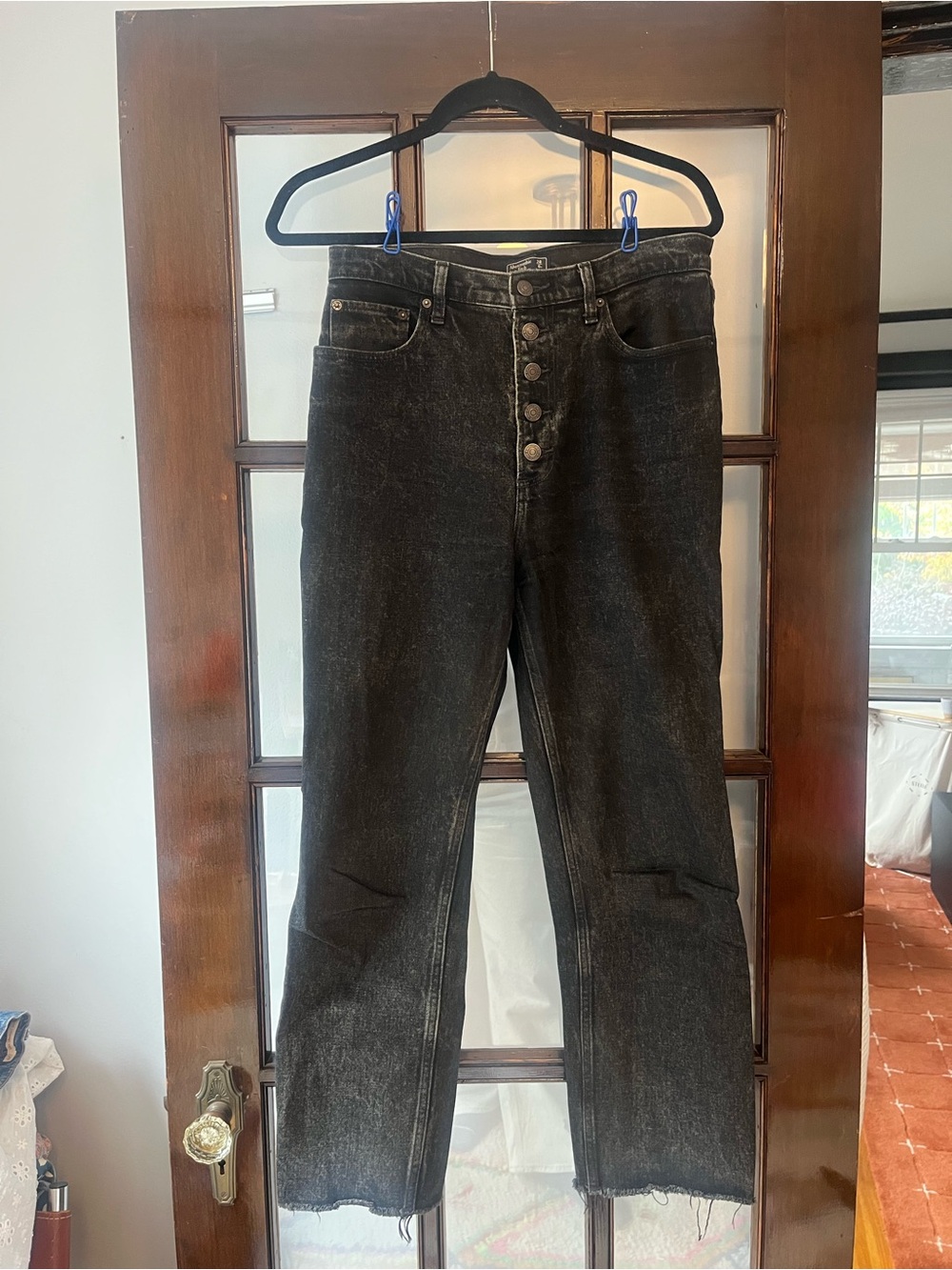 EUC Abercrombie & Fitch Black Straight-Leg Women’s Jeans